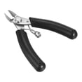 thumbnail image 1 of Uxcell Diagonal Cutting Plier Mini Wire Cutter Flush Side Cutter Nipper Wire Snip, Black, 1 of 5