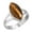 Tiger Eye, variant on Amber Ring 925 Sterling Silver Handmade Jewelry