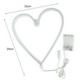 thumbnail image 5 of Joernso LED Neon Light Decorative Rechargeable Romantic Confession Love Heart LED Modeling Neon Light for Valentine's Day, 5 of 8