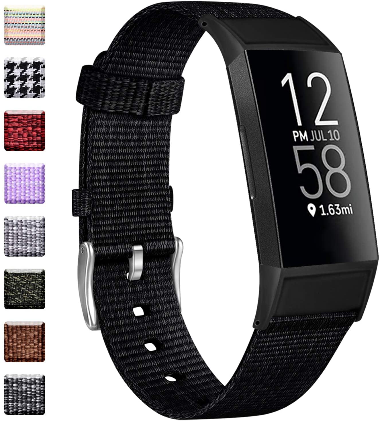 Vancle 3er Pack Fitbit Charge 3/4 Armbänder - TPU Sportarmband Verstellbar