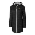 thumbnail image 2 of Women's Cutter & Buck Black Southern Miss Golden Eagles Rainier Primaloft Eco Hooded Long Coat, 2 of 3