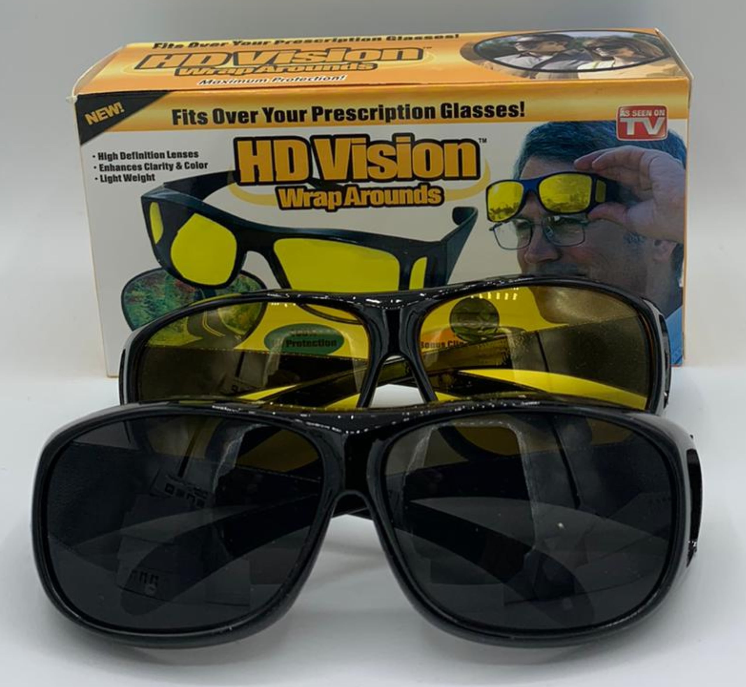 HD Night Vision Wrap-Around Style Glasses - YouTube
