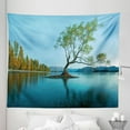 thumbnail image 1 of Spring Tapestry, Spring Tree on the Lake Surface Surreal Surprises of Mother Earth Photo Print, Fabric Wall Hanging Decor for Bedroom Living Room Dorm, 5 Sizes, Teal Fern Green, by Ambesonne, 1 of 1