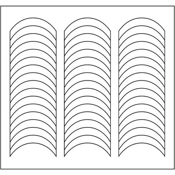 60 Sheets 1 Design Nail Art Stencils French Tip Guides Stickers Nail Art Tips Guides for DIY Decoration Stencil Tool