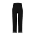 thumbnail image 5 of HongQid Womens Casual Cotton Tapered Capri Cotton Pants Loose Elastic Waist Ankle Cropped Trouser with Pockets, 5 of 5