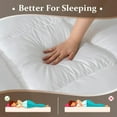 thumbnail image 5 of Twin Size Mattress Topper White Luxury Down Alternative Fiber Mattress Topper with Elastic band, 5 of 7