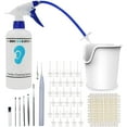 thumbnail image 1 of Earwax Removal Kit,Earwax Cleaner System-Ear Wax Washer,Ear Basin,30 Ear Tips,Ear Picks,Lighting Ear Pick,Cotton Swabs.Easy to Operate,Safe and Effective to Clean Ear Blockage of All Ages, 1 of 7