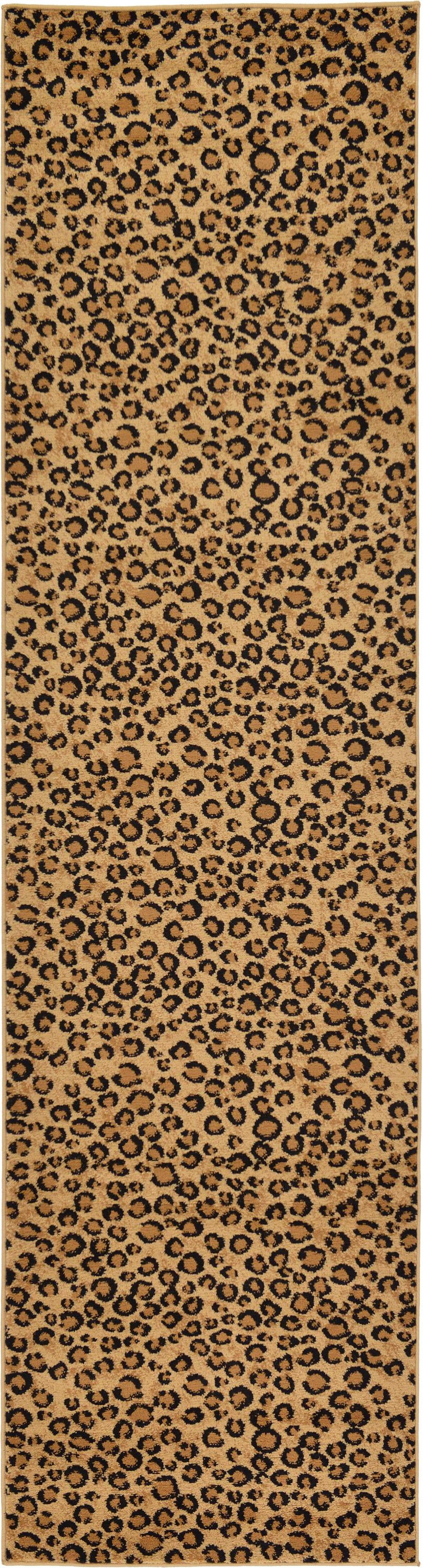Unique Loom Leopard Wildlife Modern Animal Print Area Rug or Runner