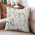 thumbnail image 4 of Flower Floral Spring Throw Pillow Covers 16x16inch Inch Set of 2 - Welcome the Outdoors this Spring & Summer with Farmhouse Decorative Throw Pillow Cases Ideal for Home Couch,Sofa, 4 of 7