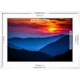 thumbnail image 5 of Art.com Great Smoky Mountains National Park Scenic Sunset Landscape Vacation Getaway Destination - Gatlinbu Photographic Print by Weidman Photography, White Frame Wall Art, 29" x 21", 5 of 5