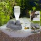 thumbnail image 5 of Alimentador de agua de plástico para reptiles, fuente de agua creativa, suministros para mascotas para tortugas, lagarto (gris), 5 of 5