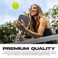 thumbnail image 4 of Outdoor Pickleballs - Official Size & Weight, Crack-Resistant, 40 Hole, USAPA Approved Pickle Ball for Tournament Play - Optic Yellow - 6 Count, 4 of 9