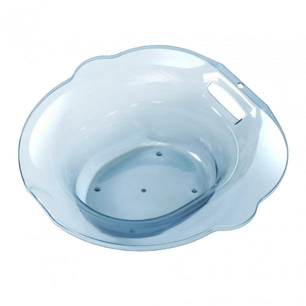 Lavabo de baño de asiento para bidé antidesbordamiento portátil colgante para inodoro para ancianos Azul jinwen Lavabo de baño de asiento para inodoro