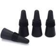 thumbnail image 3 of Tapón de silicona para botella de vino Brillar paquete de 5 negro Electrónica, 3 of 4