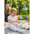 thumbnail image 6 of BemeyourBBs Baby Girl Birthday Outfits Smocked Romper Casual Birthday Cake Embroidered Dot Print Crew Neck Short Sleeve Infant Jumpsuit Spring Summer Clothes, 6 of 9