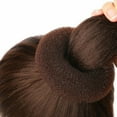 thumbnail image 6 of Harhinhe Hair Bun Maker Set Different Sizes Elastic Hair Donut Bun Maker Set with Hair Bands and Hair Pins, 6 of 7