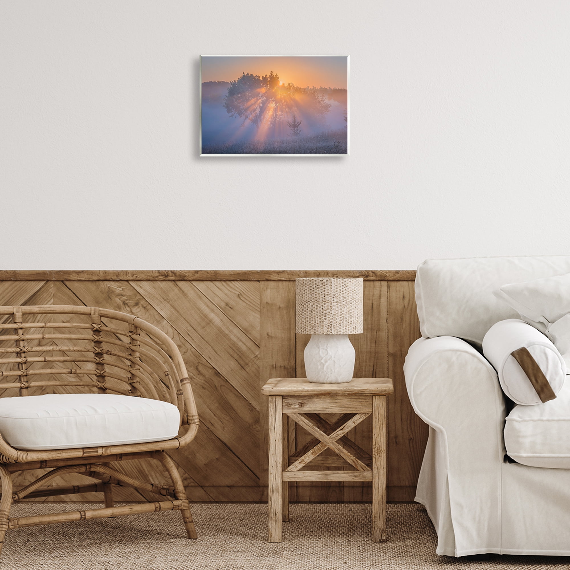 Stupell Industries Sun Rays Peeking Landscape Landscape & Nature Photography Unframed Art Print Wall Art, 15 x 10