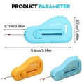 thumbnail image 3 of Magnetic Seam Guide for Sewing Machine with Seam Rippers, Multifunctional Hemmer Guide with Scale, Soft-Touch Grip for Accurate Stitching, Compact and Featherweight Sewing Kit,Blue, 3 of 6