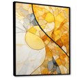 thumbnail image 2 of Designart "Sunlight Collage with Yellow Solar Panels II" Abstract Framed Wall Art - Modern Yellow Abstract Collages Hallway Framed Wall Art Decor, 2 of 6