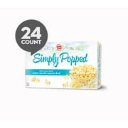JOLLY TIME Simply Popped Natural Microwave Popcorn, 24 Ct (3 oz. Bags) Gluten-Free, Non-GMO