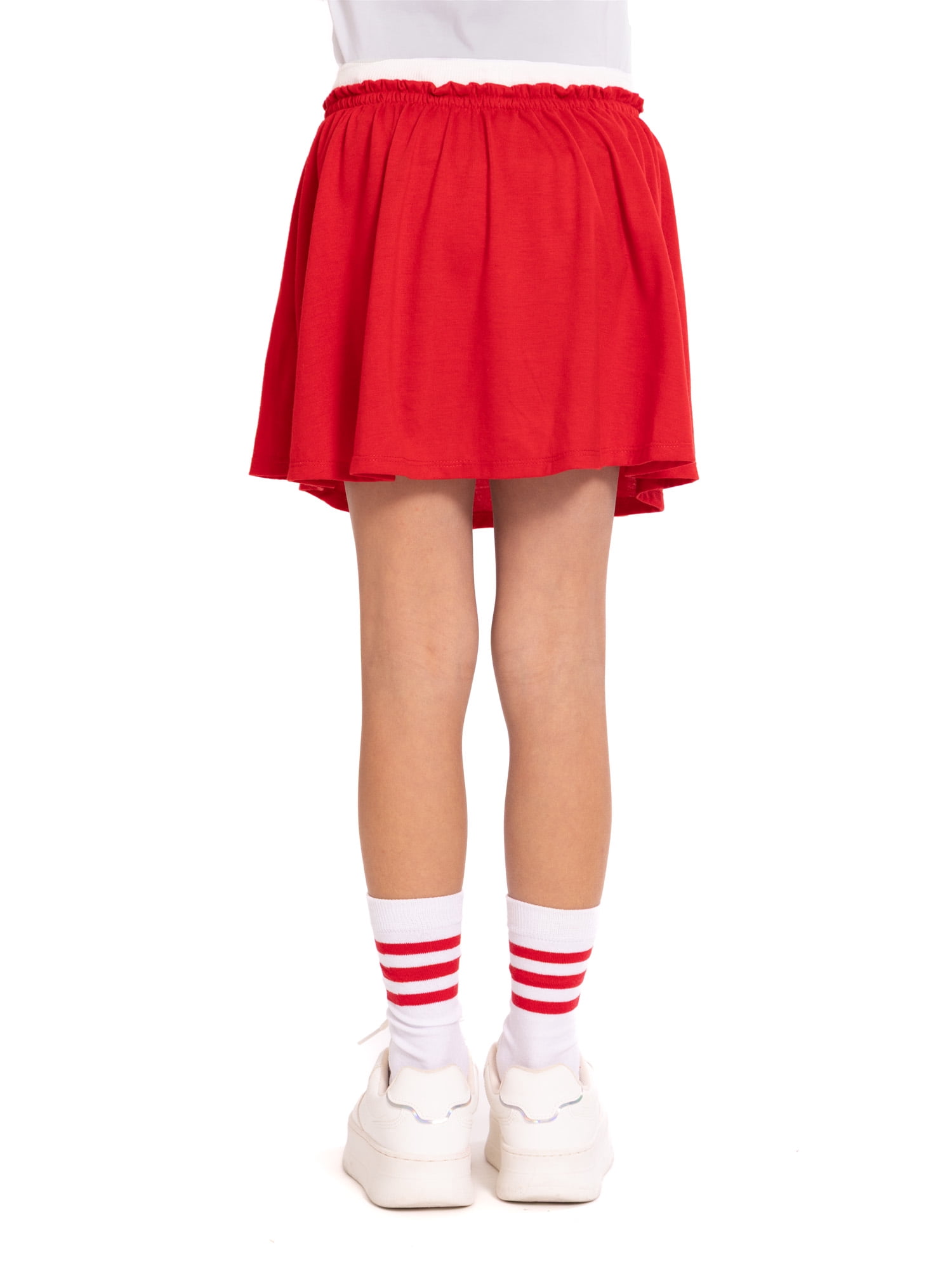Wonder Nation x Hello Kitty Girls Double Waistband Skort, Sizes 4-16