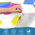 thumbnail image 3 of Yayeee Kitchen Curtains Tier Pair Light Filtering 27"x36" Rod Pocket Short Cafe Window Panel, Yellow Retro Round, 3 of 7