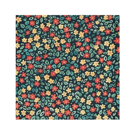 

Napkin Satin Napkin 20*20Inchx1 Kitchen Towel Dinner Plate Towel Decorative Towel Napkin Tea Towel Suitable For Kitchen Table Red and Yellow Flower