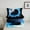 Blue Black, variant on jejeloiu Skiing Game Twin Comforter Sets,Sport Gamer Bedding Set For Teens Reversible 2pcs