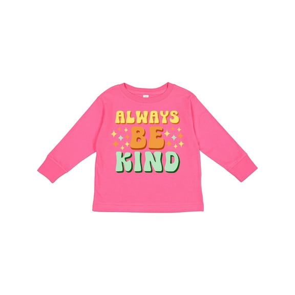 Inktastic Always Be Kind Boys or Girls Long Sleeve Toddler T-Shirt