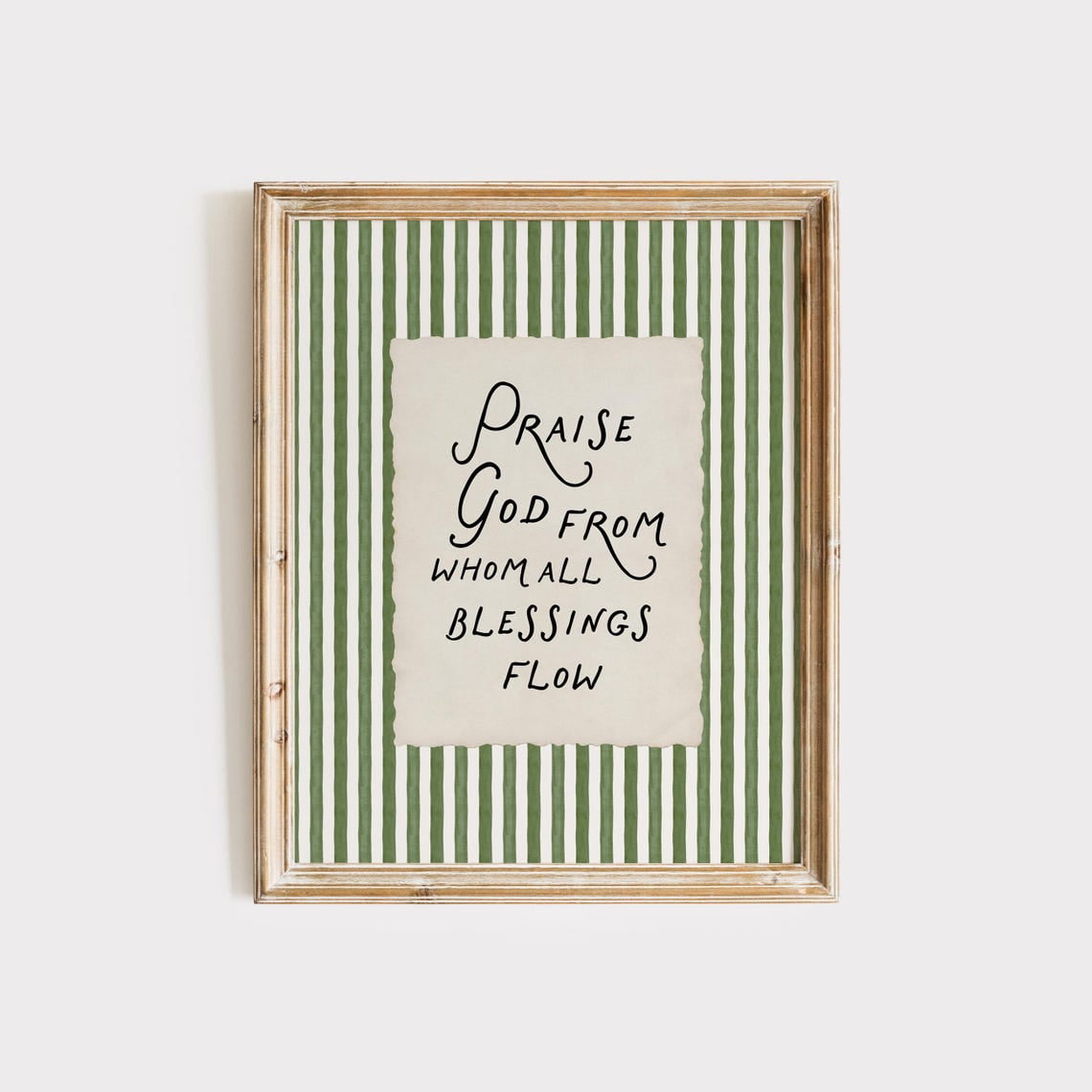 Praise God From Whom All Blessings Flow Christian Wall Art Scripture Inspired Home And Office Decor