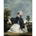 thumbnail image 2 of Sir Joshua Reynolds 15x18 Gold Ornate Wood Frame and Double Matted Museum Art Print Titled - Lady Caroline Howard (1778), 2 of 4