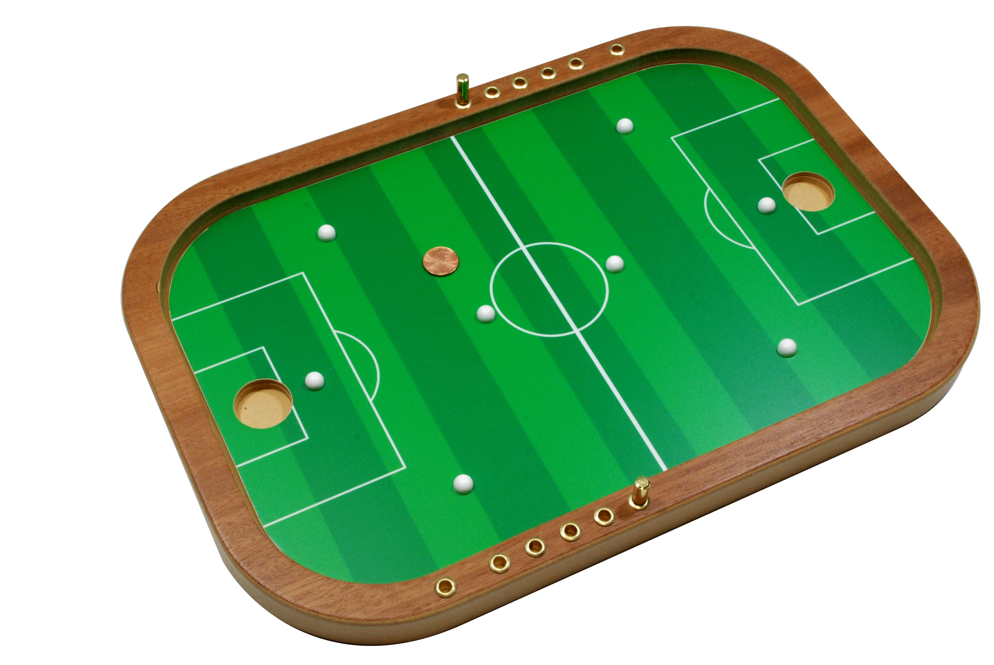 その他 Penny Soccer Large Wooden Game Penny Soccer Handcrafted Board Game from Across the Board