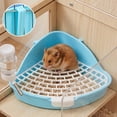 thumbnail image 2 of Pet Litter Tray Bunny Potty Potty Training Toilet Seat Small Animal Toilet Large Mesh Design Rabbit Litter Box Pet Training, 2 of 6