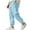 Sky Blue, variant on Paiwinds Men's Relaxed Cuffed Pants with Drawstring Elastic Waist and Practical Pockets for Jogging and Everyday Comfort