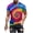 Blue, variant on Men's Shirts Casual,Men's Tie Dye T Shirts Hippies Senior Short Sleeve Tie Dye Tee Shirt for Men