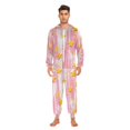 thumbnail image 3 of FORMRS Onesies Pajama for Adults Unisex Hoodie Winter Jumpsuit One Piece Sleepwear, Sizes S-2XL, Flat Yellow Stars, 3 of 7
