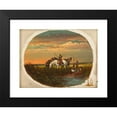 thumbnail image 2 of John Mix Stanley 18x14 Black Modern Framed Museum Art Print Titled - A Halt on the Prairie for a Smoke (Between 1860 and 1872), 2 of 5