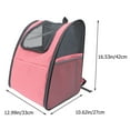 thumbnail image 4 of Cat Backpack Carrier Foldable Dog Backpack Carrier Ventilated Pet Travel Backpack, 4 of 8