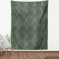 thumbnail image 4 of Tropical Fabric by the Yard, Exotic Pattern of Monstera Leaves Hawaiian Plantation, Upholstery Fabric for Dining Chairs Home Decor Accents, Grey Reseda Green by Ambesonne, 4 of 5