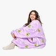 thumbnail image 2 of Tirrinia Oversized Blanket Hoodie, Wearable Fluffy Sherpa Blanket, Cozy Sweatshirt Blanket Gift for Adult Women Men Girlfriend, 2 of 4