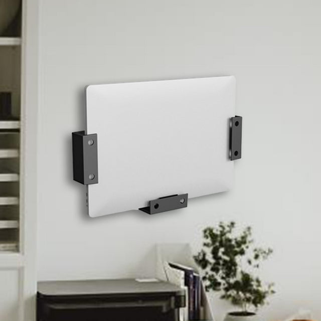 Soporte para portátil 3x debajo del escritorio, soporte para portátil, uso en casa y oficina, soporte para enrutador debajo del escritorio, fácil negro CUTICAT Soporte para computadora portátil debajo del escritorio