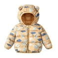 thumbnail image 5 of Toddler Baby Boys Girls Winter Coat Kids Hooded Light Puffer Padded Jacket Outwear Snowsuit, 5 of 6