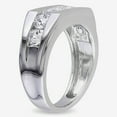 thumbnail image 2 of Seven Stone Channel Set Unisex Diamond Ring 2.1 Ct Diamond 14K White Gold Over, 2 of 2