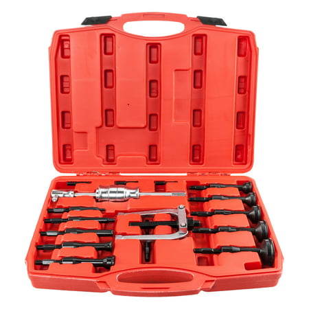Zimtown 16pcs Blind Hole Pilot Bearing Puller Set, Internal Extractor/Removal Tool, with Slide Hammer, for Pulling