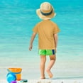 thumbnail image 4 of FORMRS Boys Rash Guard Short Sleeves Swim Shirt Quick Dry UPF 50+ Sun Protection, Sizes 3-12T, Abstract Floral, 4 of 6