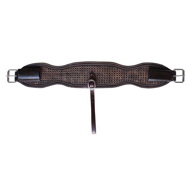 Horse Brown Leather Western Back Cinch Girth Flank Saddle Cinches Tack 9751