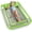 Lime W Reflective Base, variant on Inflatable Tanning Pool Lounger Float - 4 in 1 Sun Tan Tub Sunbathing Pool Lounge Raft Floatie Toys Water Filled Tanning Bed Mat Pad for Adult Blow Up Pool