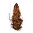 Luoyaxxxxx Ponytail Wig Clip Long Curly Hair Big Wave Women's High