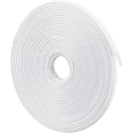 10Yard Cotton Covered Boning 0.47Inch Polyester Boning White Bra Boning Poly Boning Sewing Garment Accessories for Corsets Bridal Gowns Lingerie Hats Dress