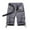 Grey, variant on uikmnh Shorts for Men Men's Multi Pocket Casual Loose Fashion Personality Cargo Shorts Size:38